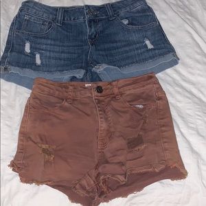 Two pairs of shorts from Tillys